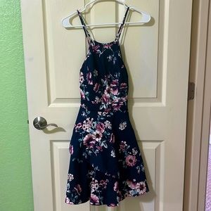 Navy blue floral Speechless size 3 dress